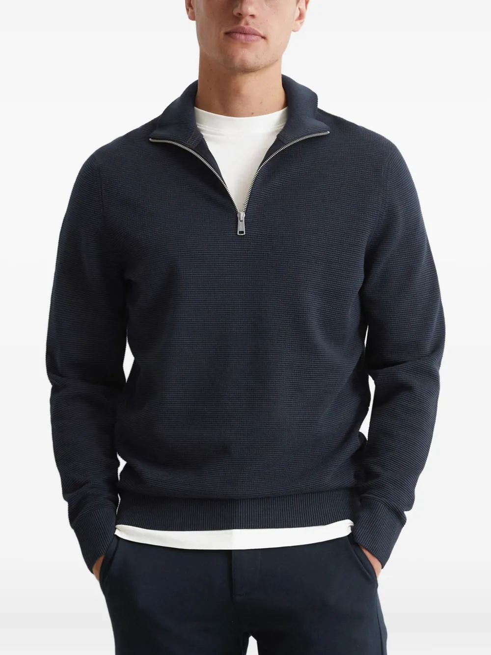 Marc O'Polo Trui met rits Blauw
