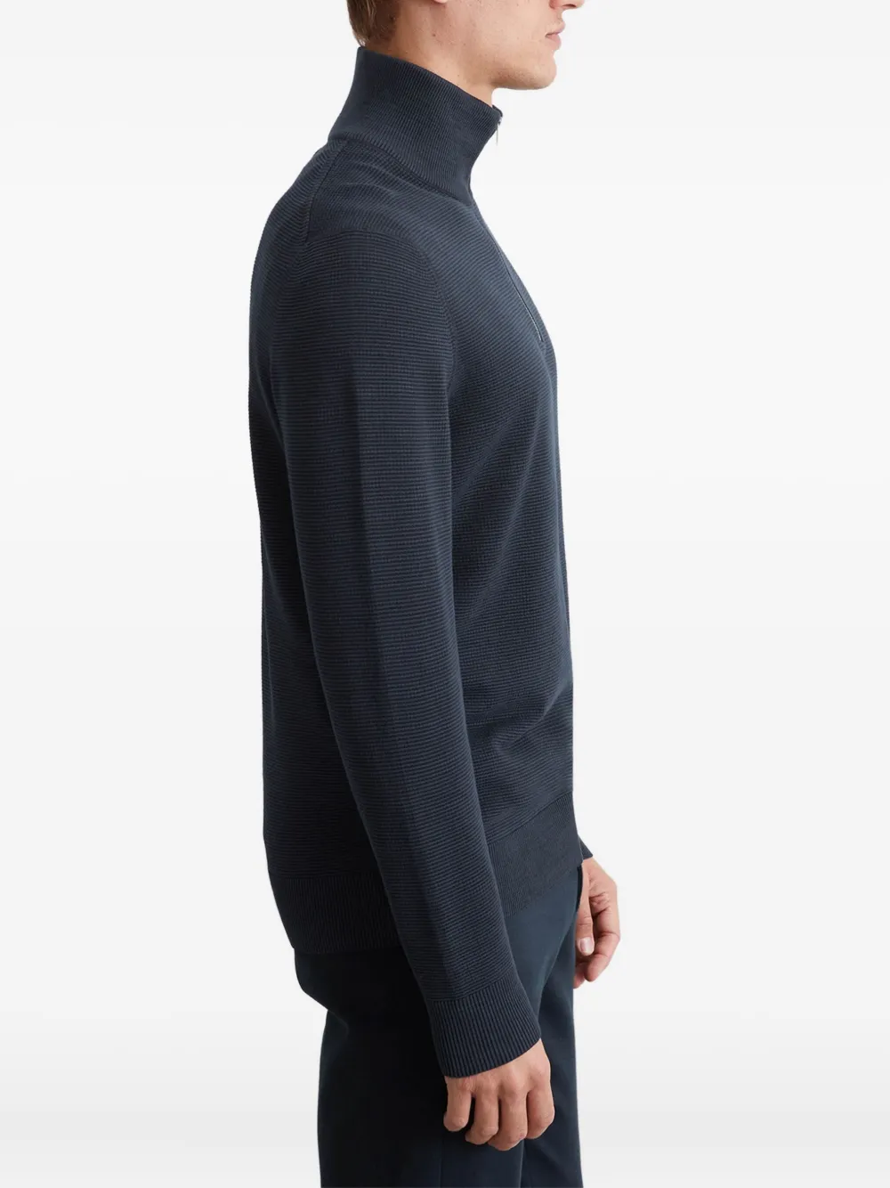 Marc O'Polo Trui met rits Blauw