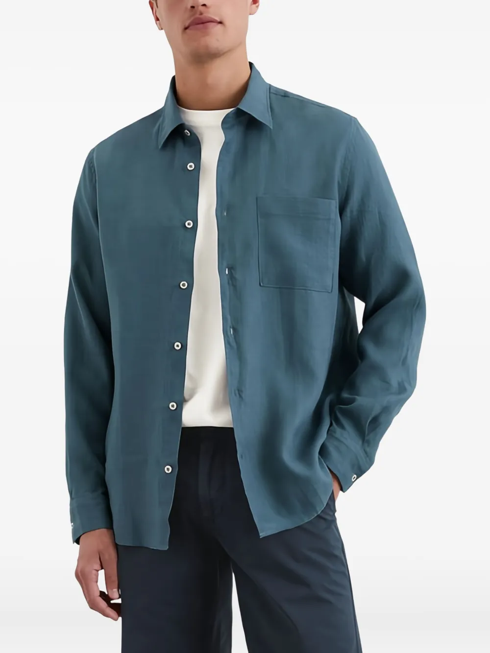 Marc O'Polo Button-up overhemd Blauw