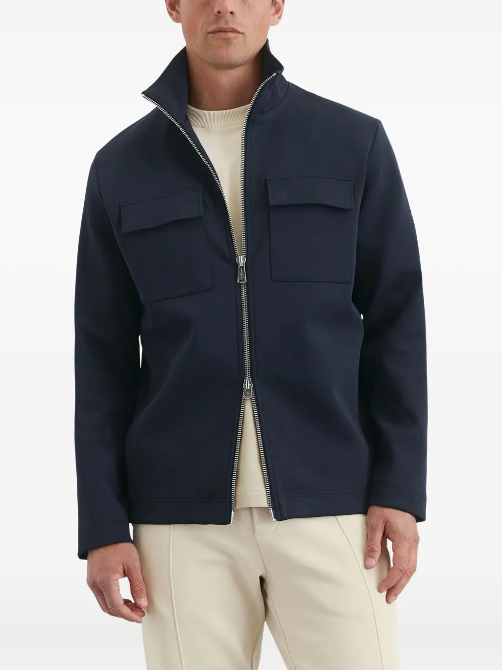 Marc O'Polo Jack met rits Blauw