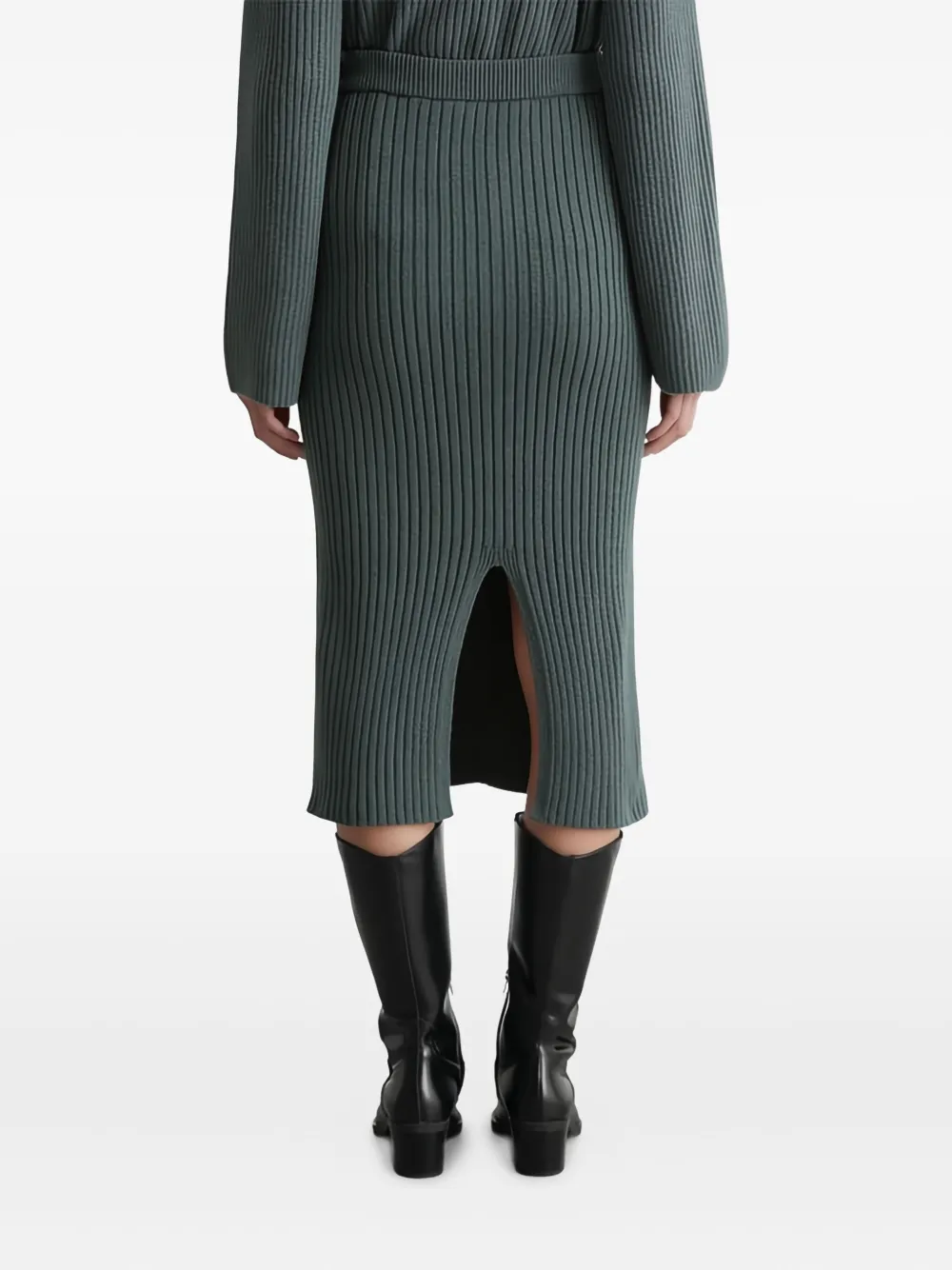 Marc O'Polo Ribgebreide rok Groen