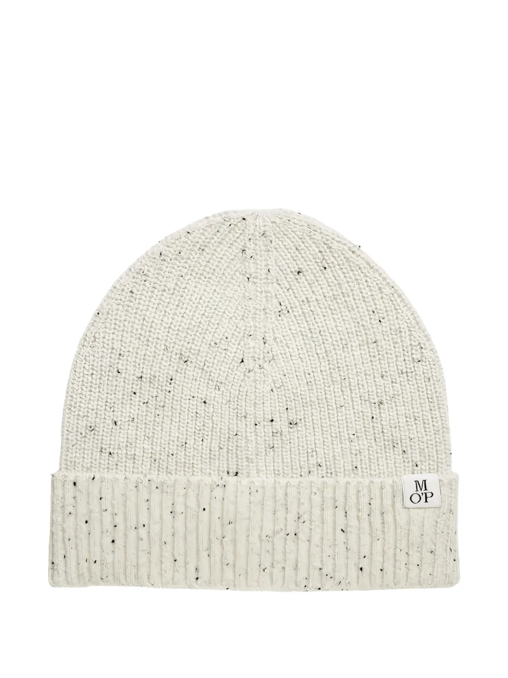 Marc O'Polo ribbed speckled knit beanie | Neutrals | Image 1
