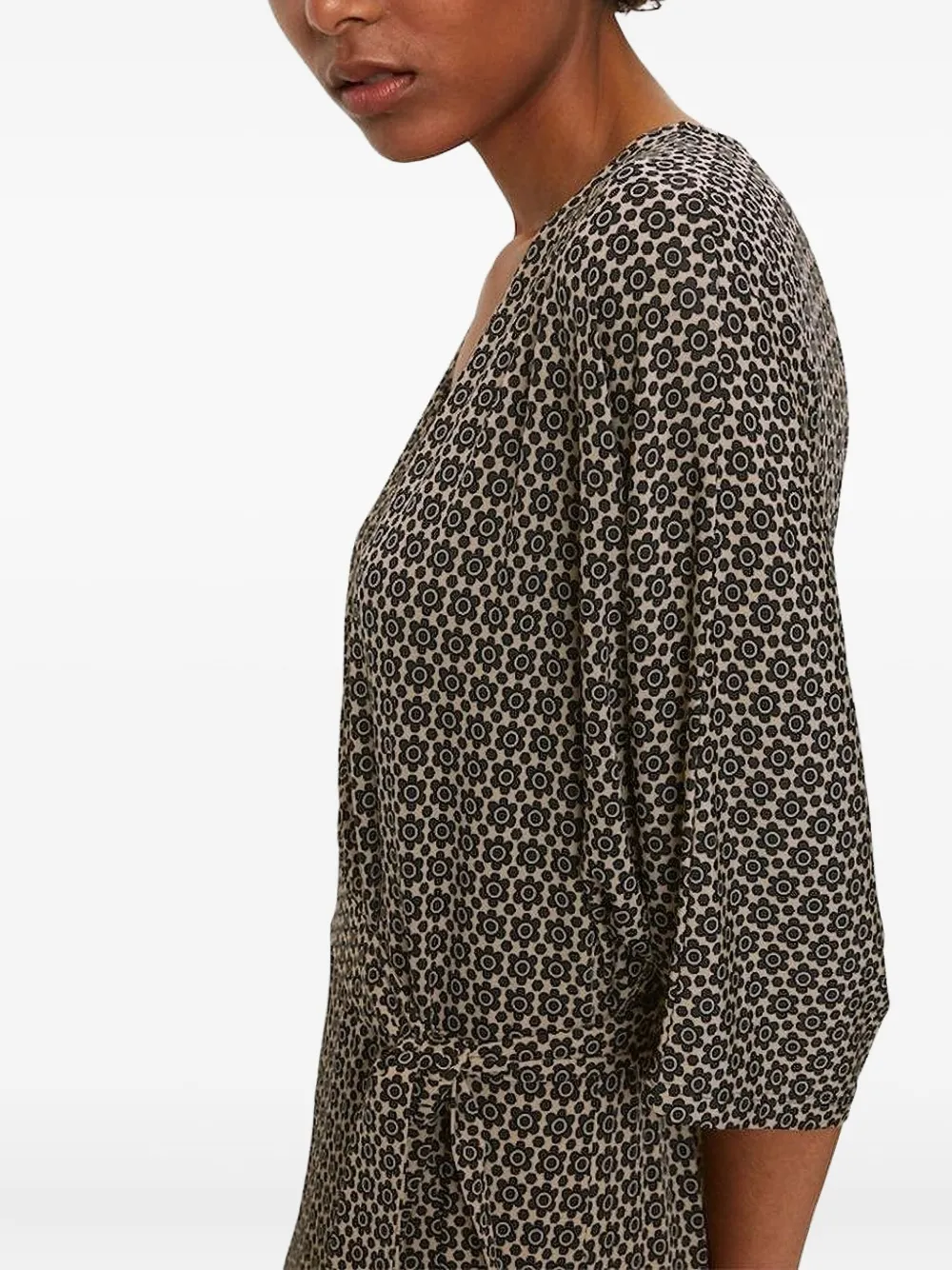 Marc O'Polo Midi-jurk met ceintuur Bruin