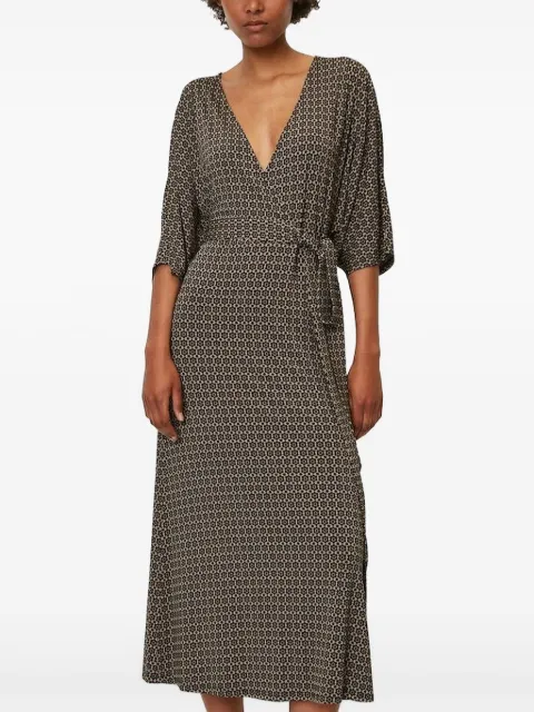 Marc O'Polo floral-print belted midi dress