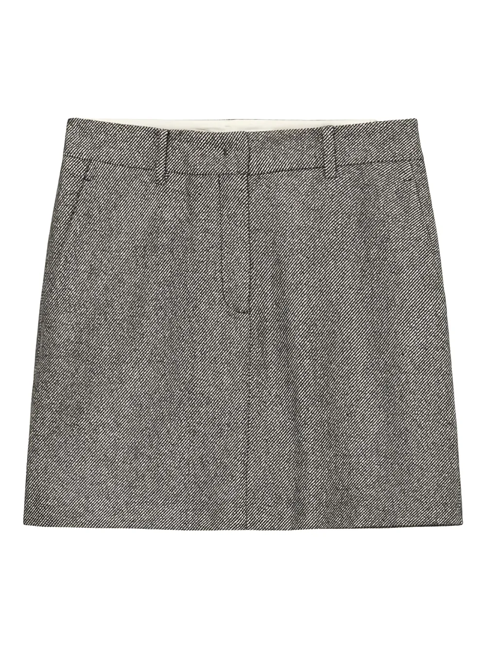 Marc O'polo Stripe-pattern Tailored Skirt In Gray