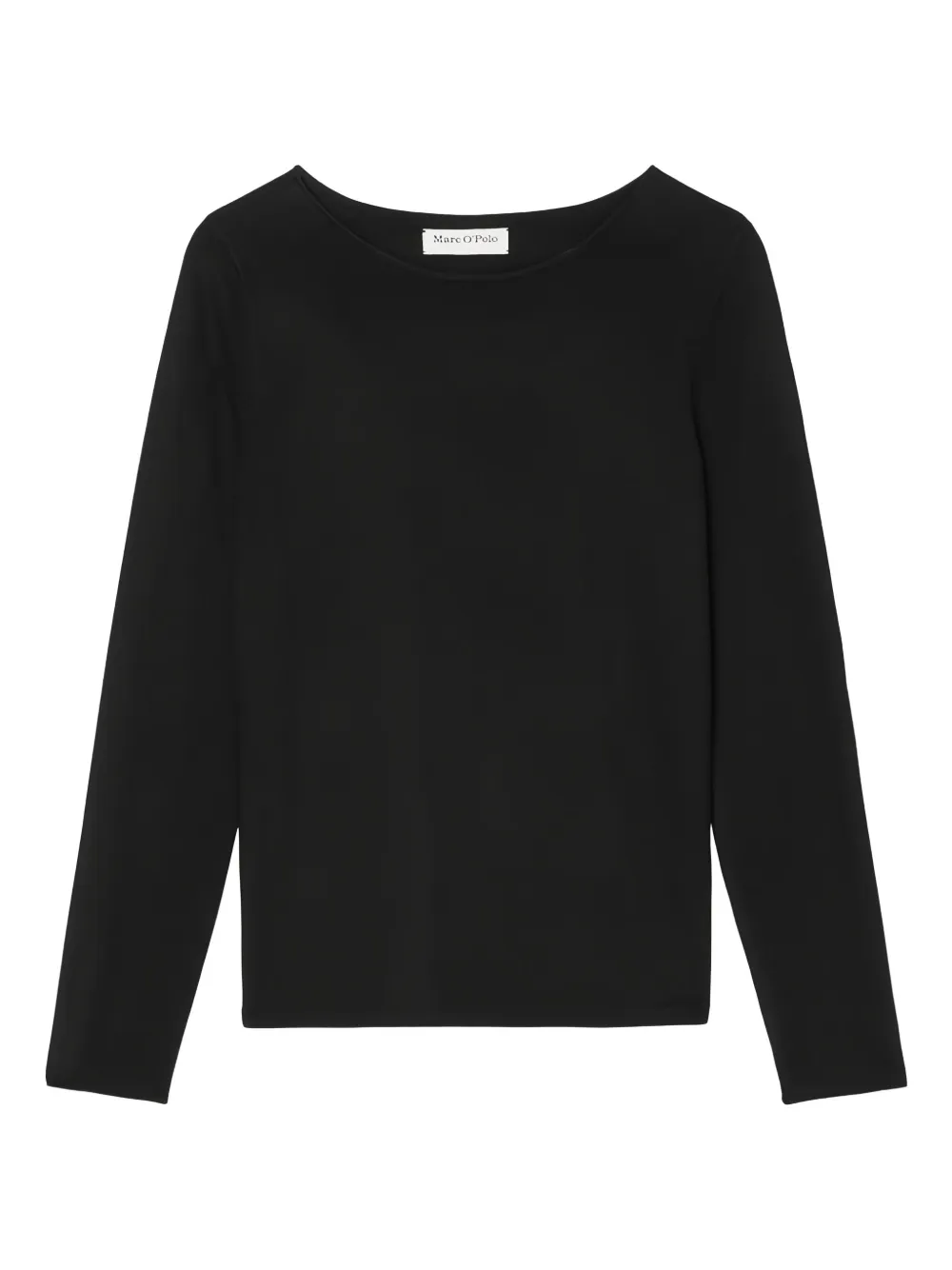 Marc O'Polo long-sleeve boat-neck top | Black | Image 1