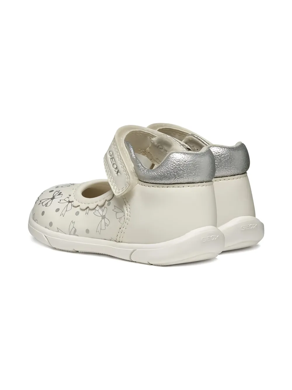 Geox Kids logo-embossed ballerinas White