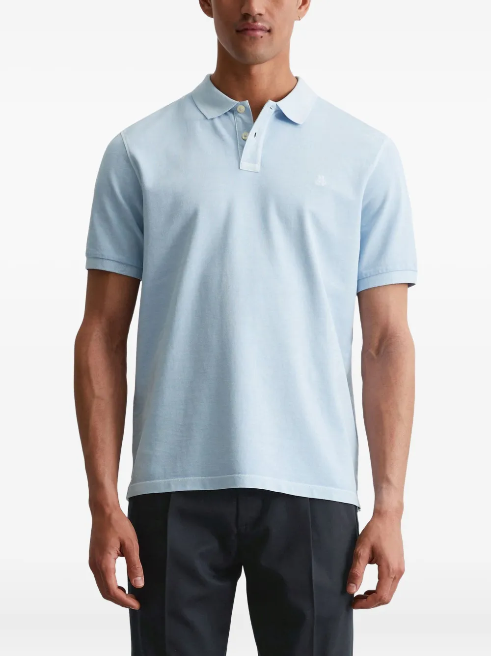 Marc O'Polo Poloshirt met geborduurd logo Blauw