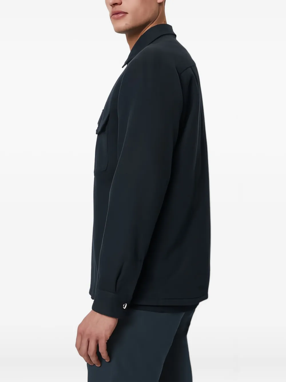 Marc O'Polo Button-up shirtjack Blauw