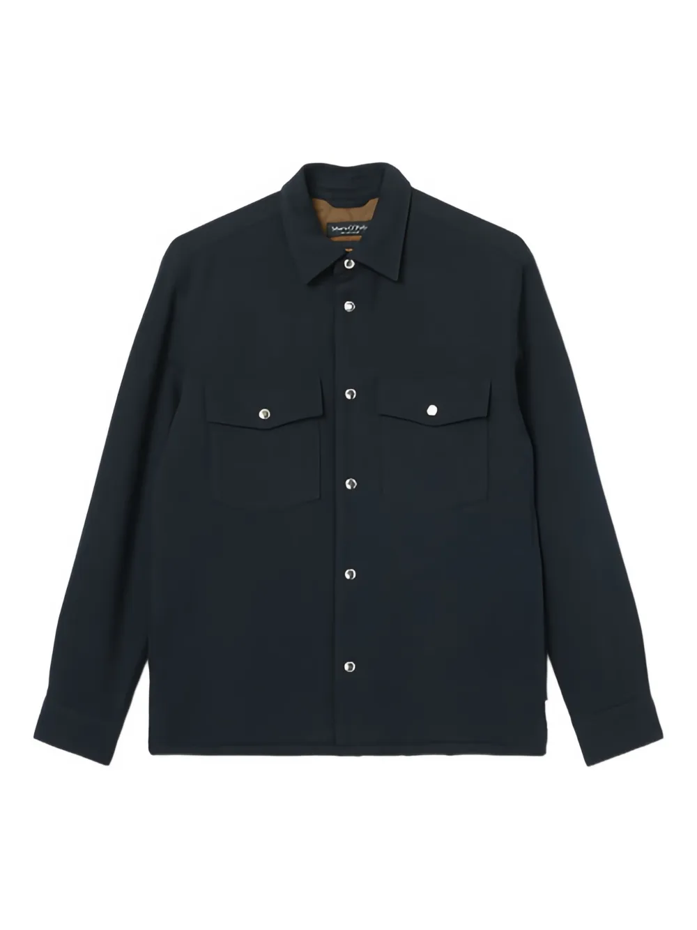 Marc O'Polo Button-up shirtjack Blauw