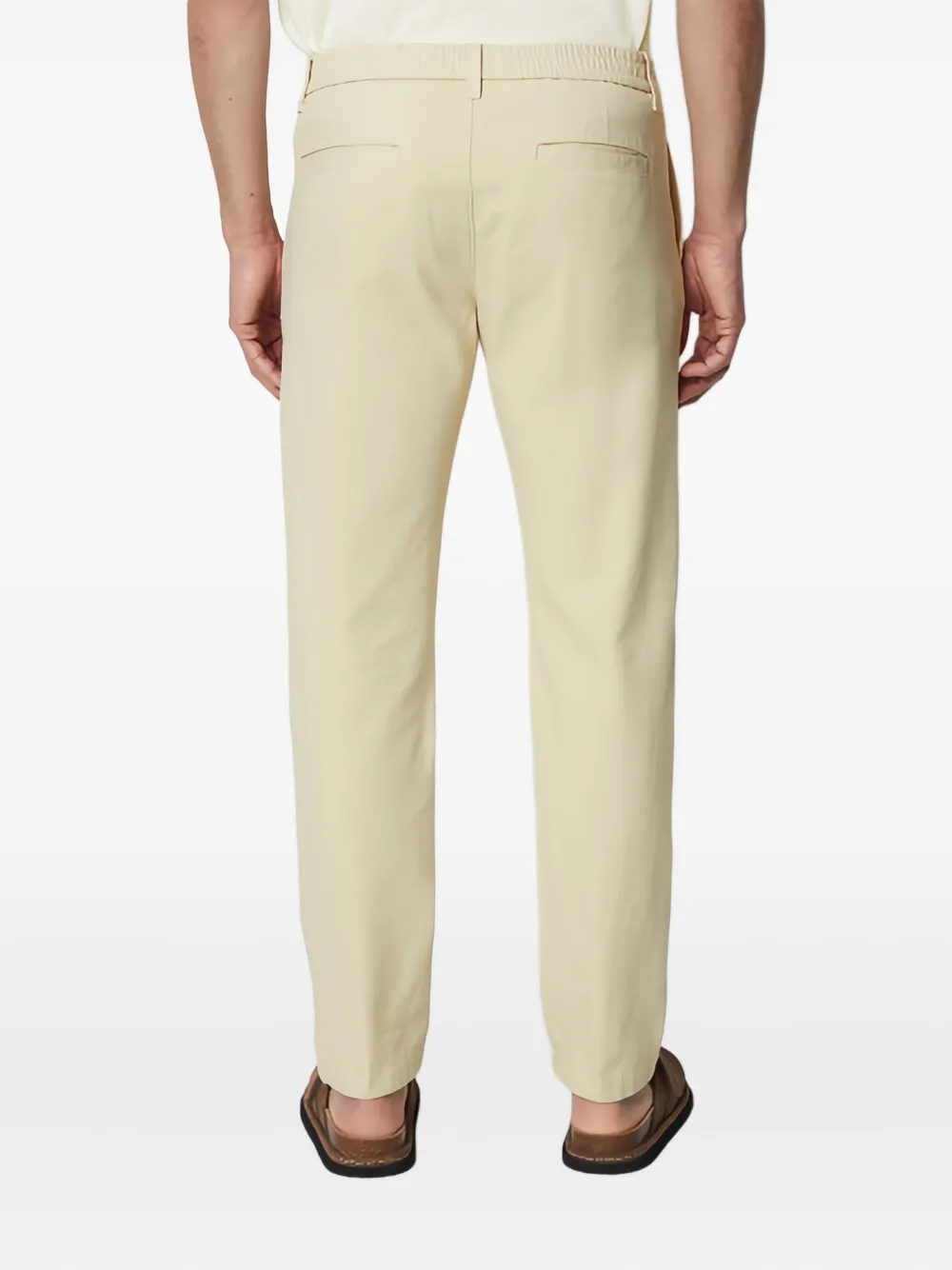 Marc O'Polo Broek met elastische taille Beige