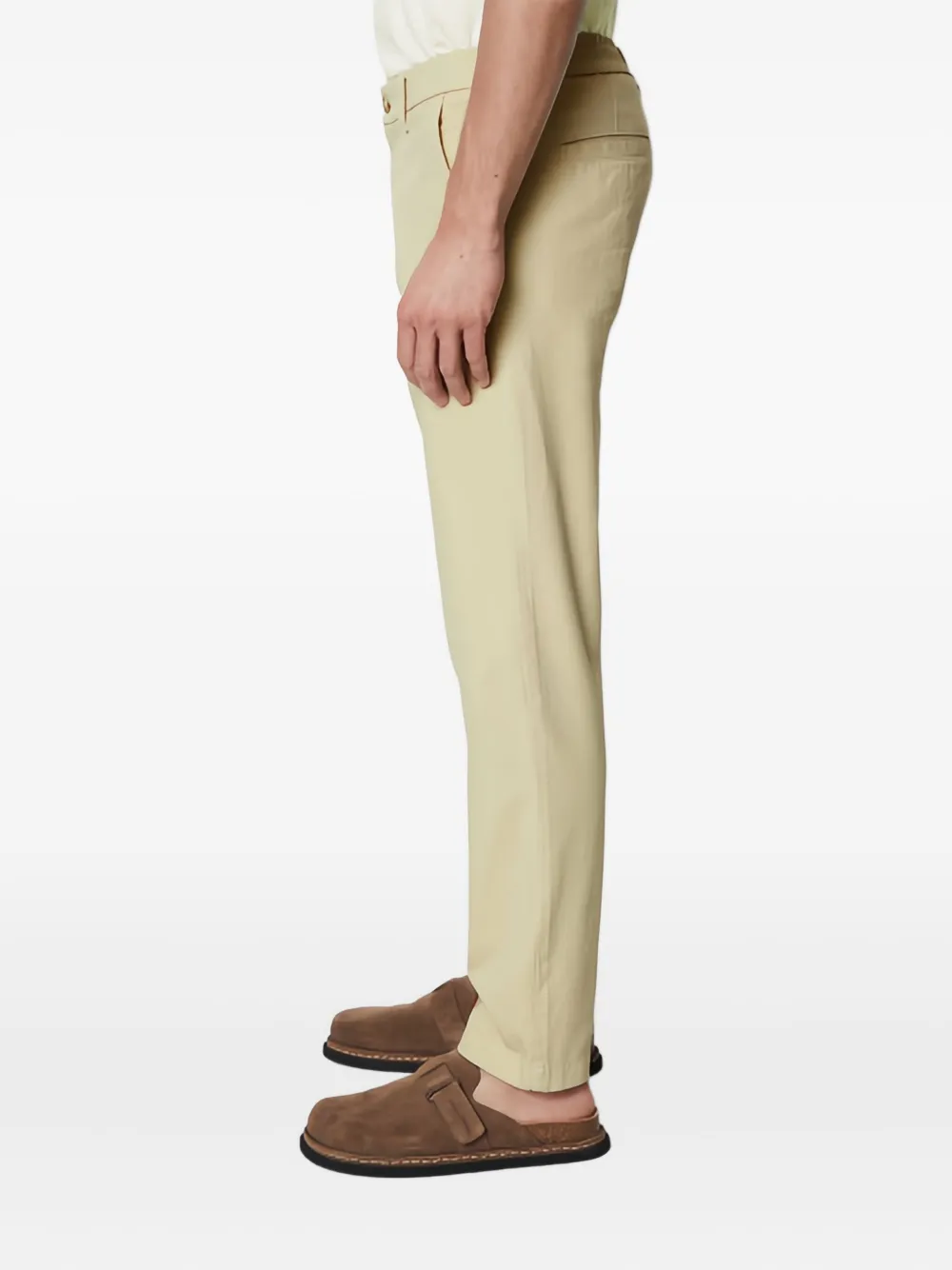 Marc O'Polo Broek met elastische taille Beige