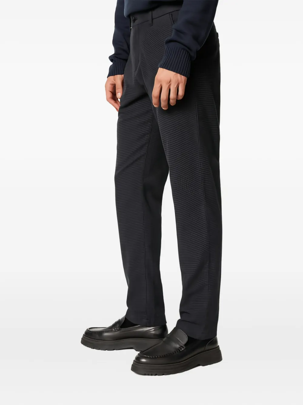 Marc O'Polo Geruite broek Grijs