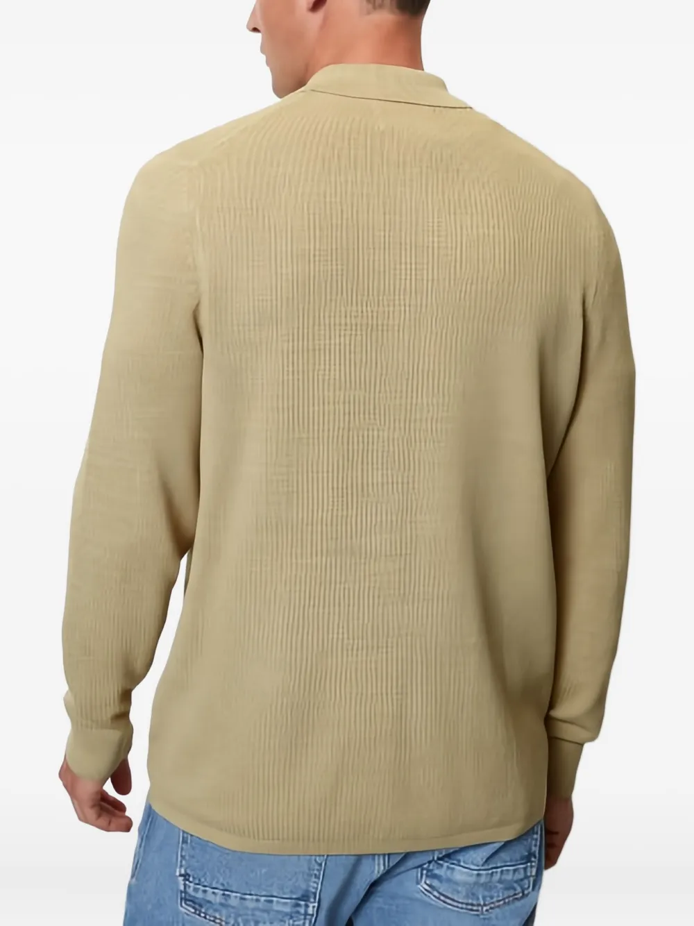 Marc O'Polo Geribbeld vest Bruin
