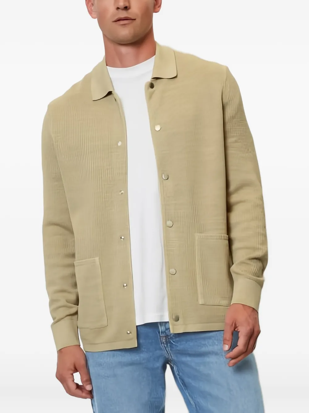 Marc O'Polo Geribbeld vest Bruin