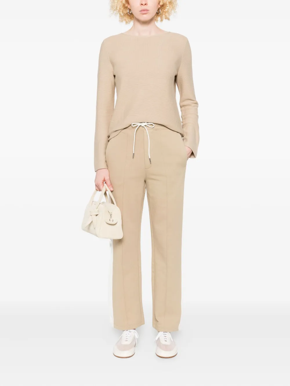 Marc O'Polo side-stripe drawstring trousers - Beige