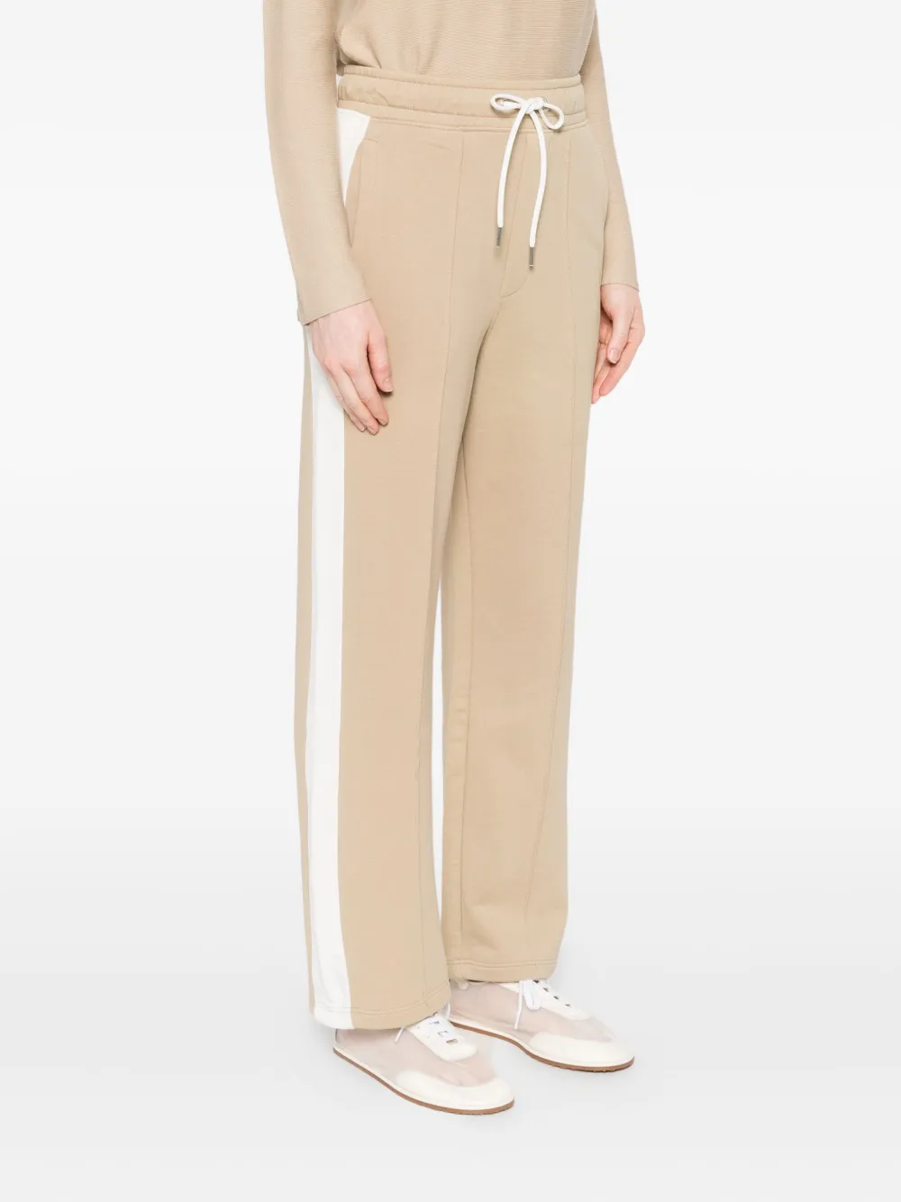 Marc O'Polo side-stripe drawstring trousers Beige