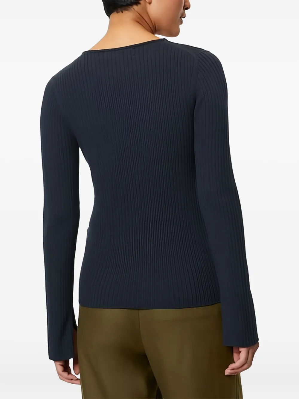 Marc O'Polo Geribbelde top Blauw