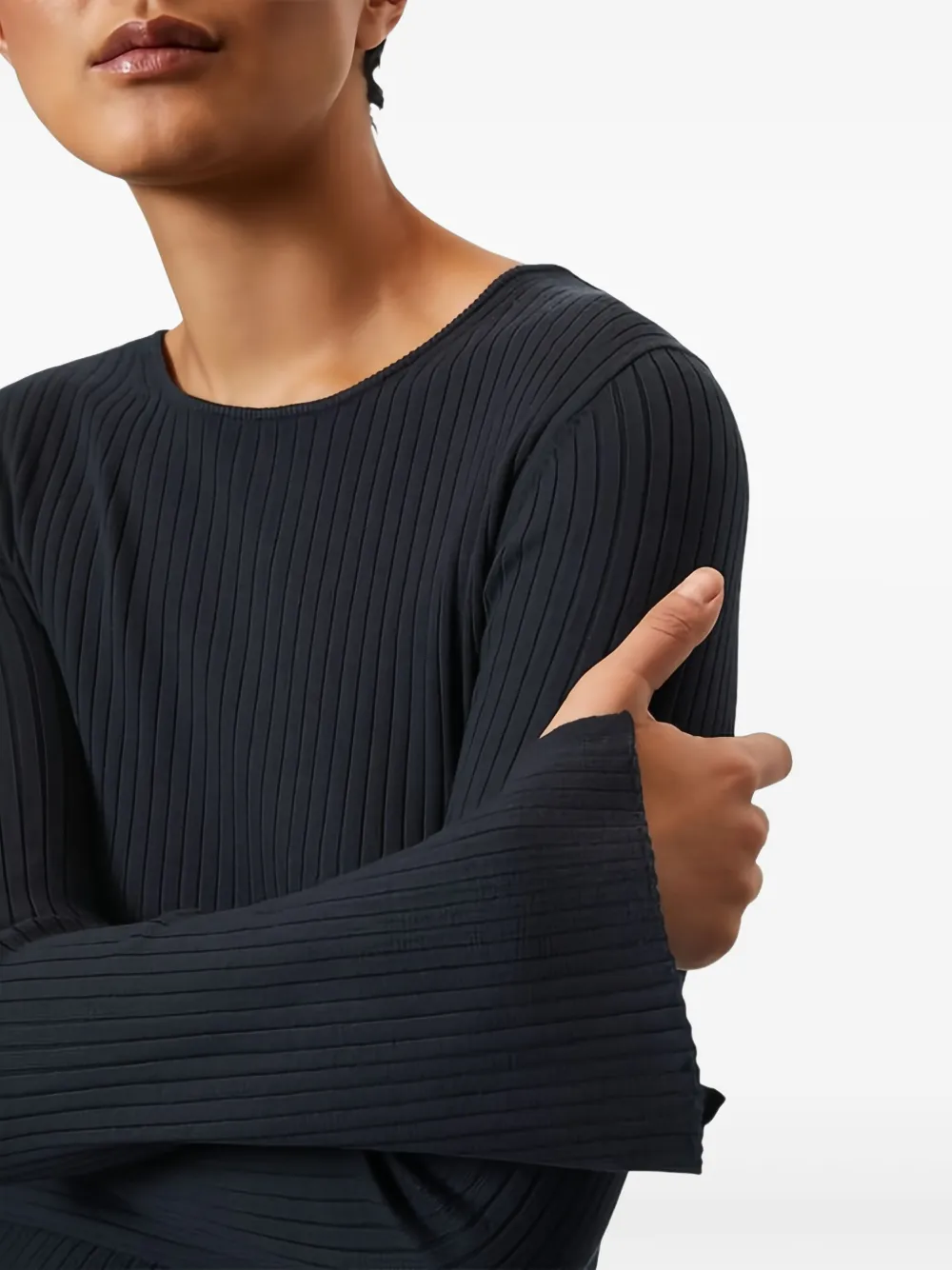 Marc O'Polo Geribbelde top Blauw