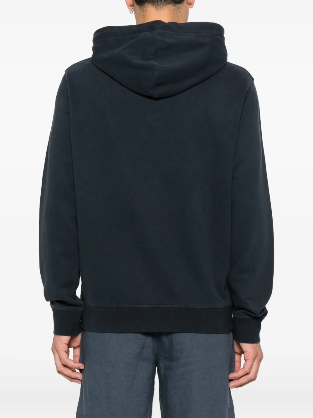 Marc O'Polo embroidered-logo hoodie Blauw