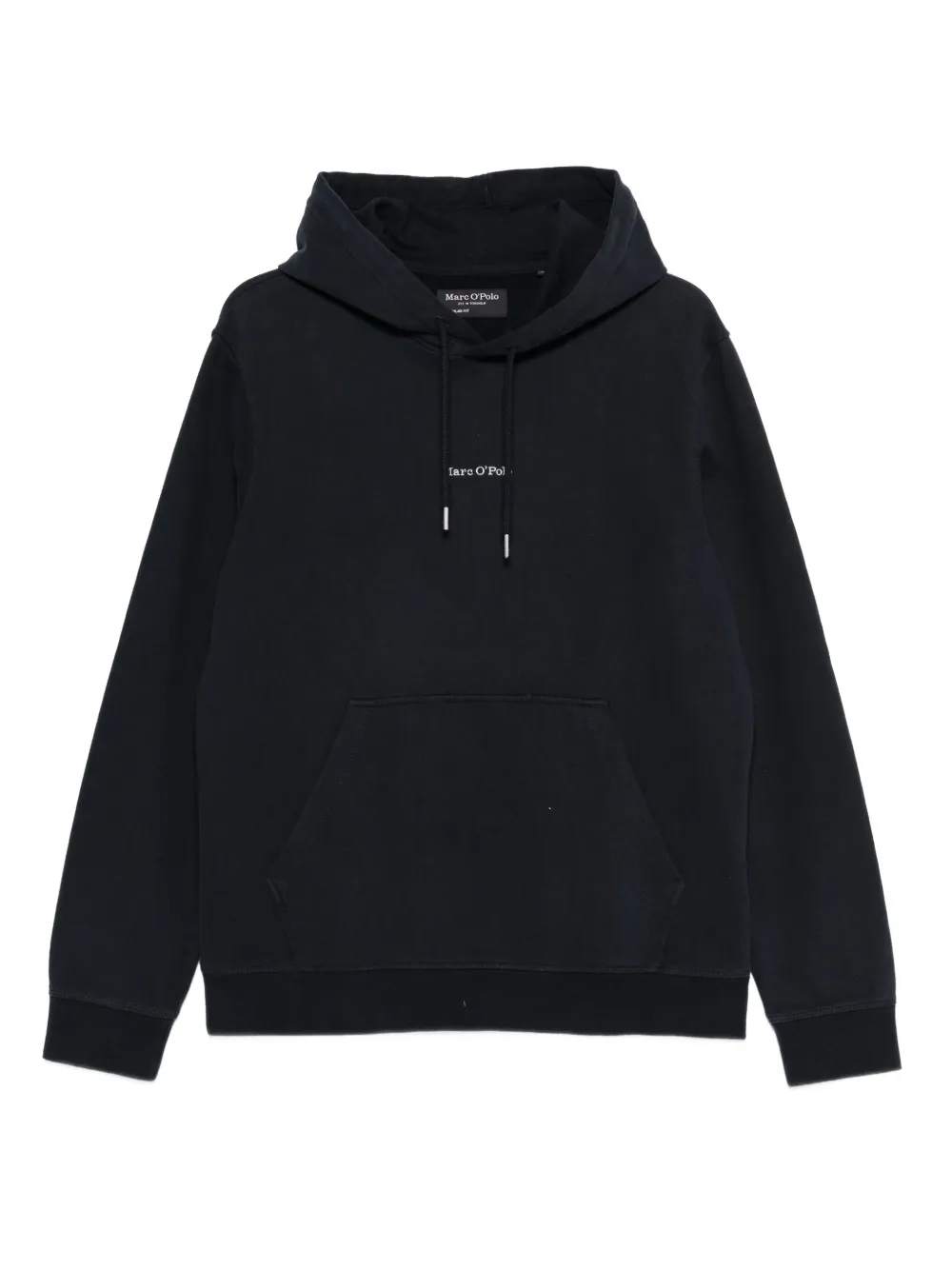 Marc O'Polo embroidered-logo hoodie Blauw
