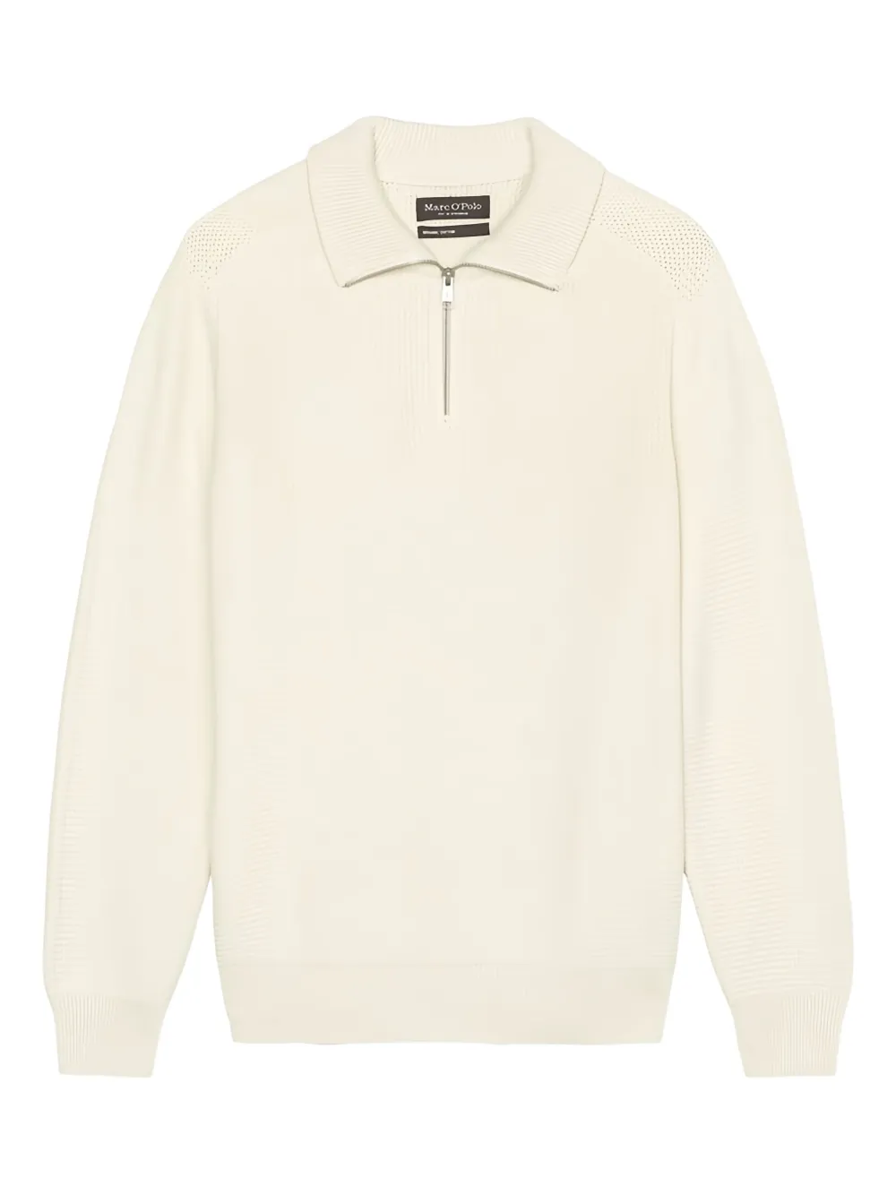 Marc O'Polo zip-collar sweater | Neutrals | Image 1