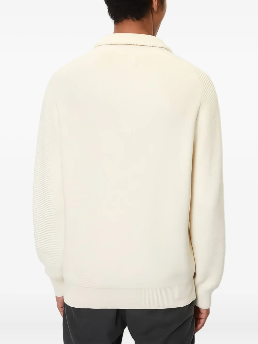 Marc O'Polo Trui met ritskraag Beige