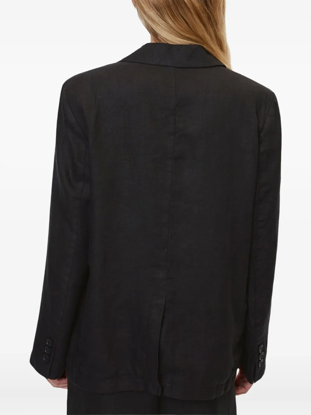 Marc O'Polo Linnen blazer Zwart