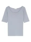 Marc O'Polo scoop-neck short-sleeves top - Blue