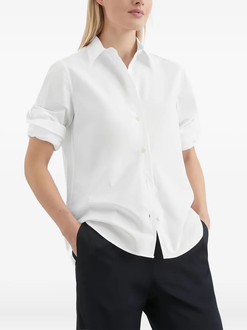 Marc O'Polo Button-up blouse Wit