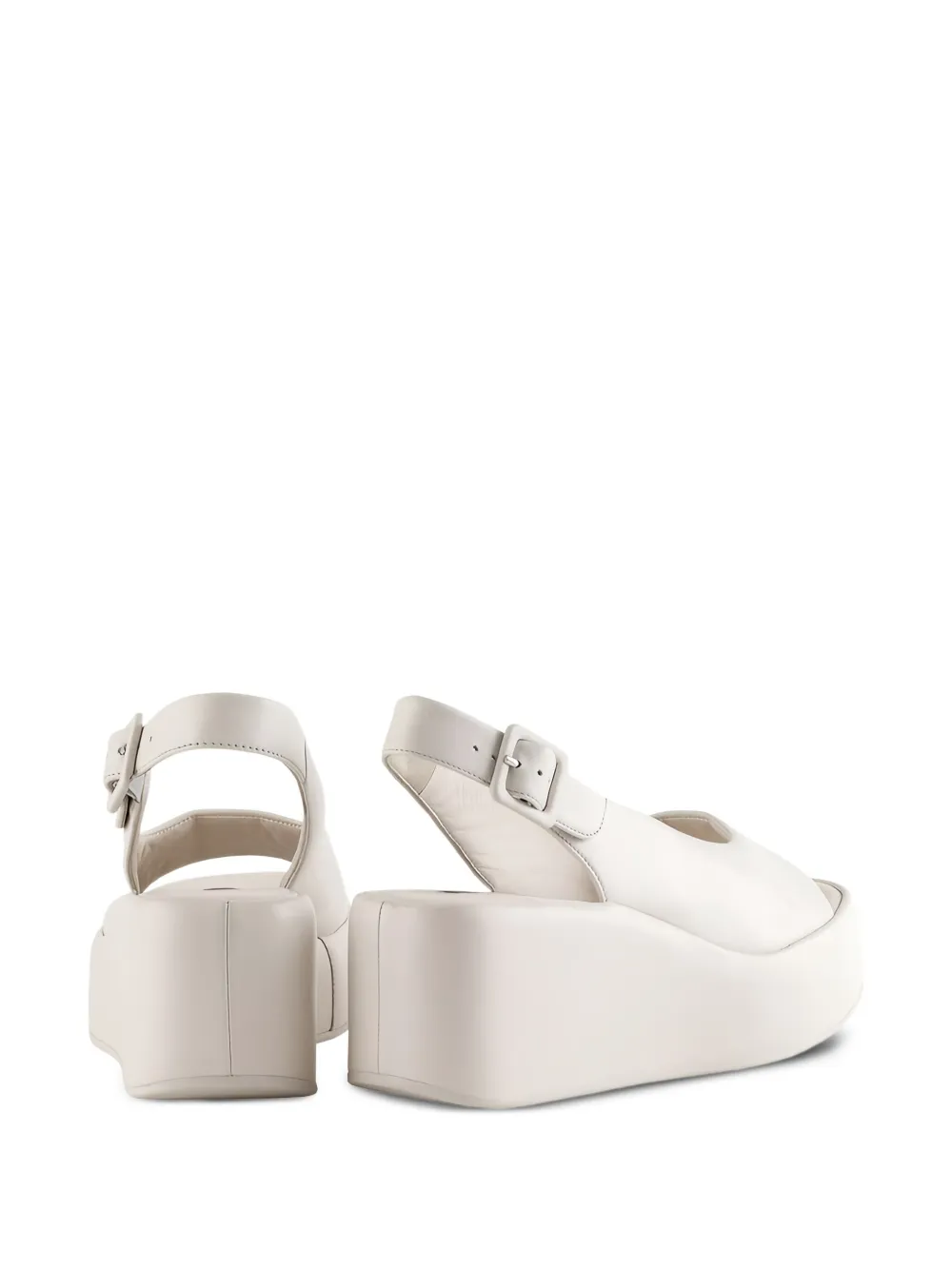Hogl 65mm Loulou platform wedge sandals White