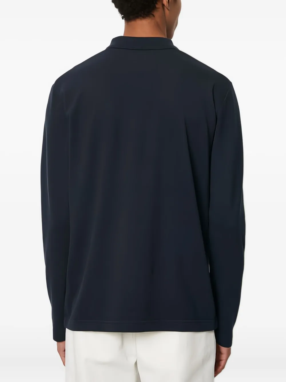 Marc O'Polo Poloshirt met lange mouwen Blauw