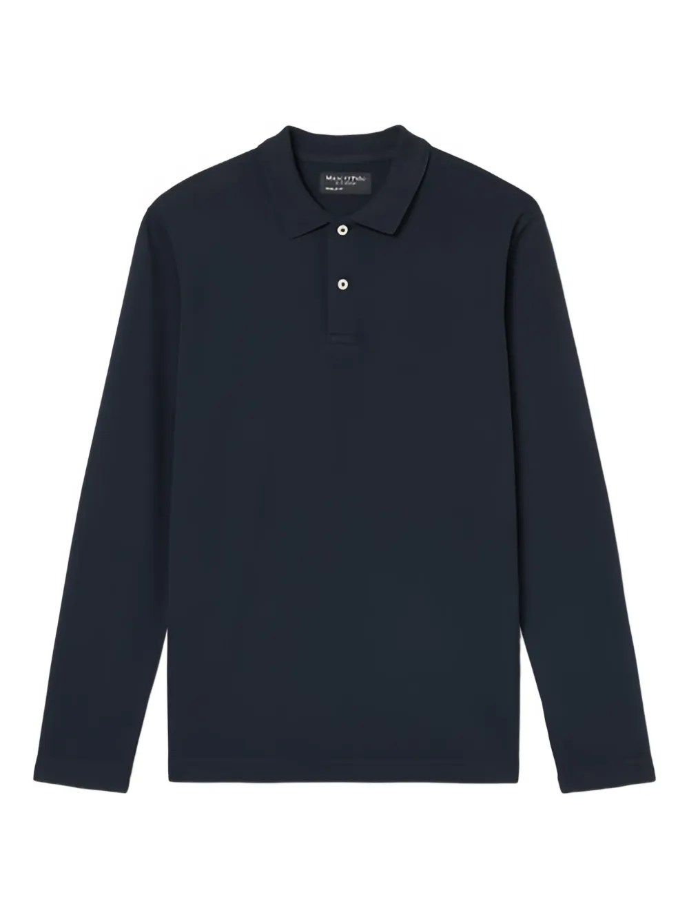 Marc O'Polo Poloshirt met lange mouwen Blauw