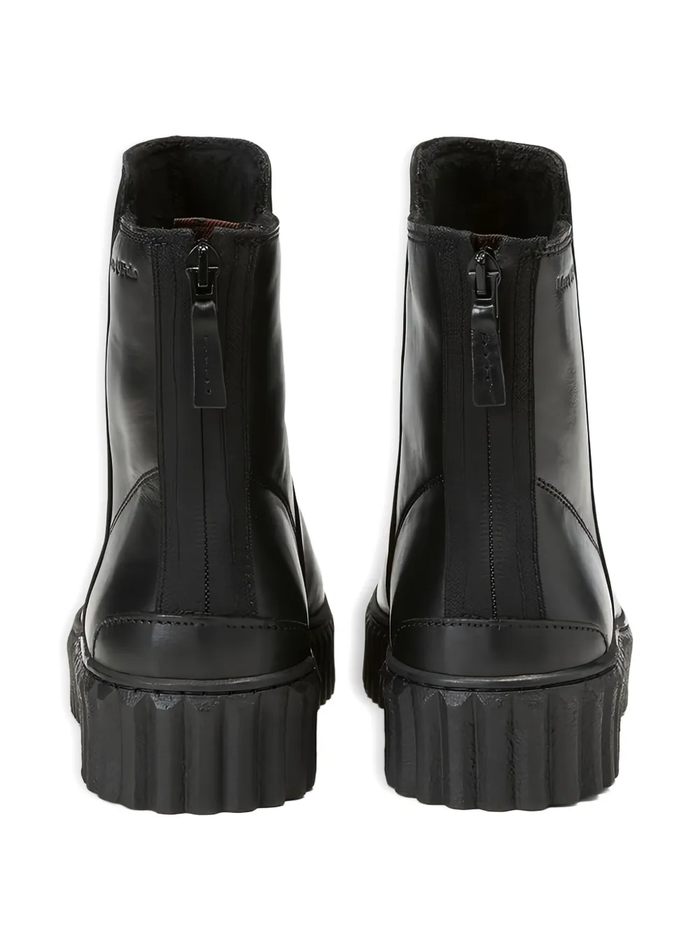 Marc O'Polo leather ankle boots Black