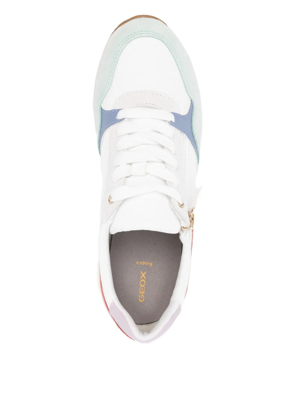 Geox Bulmya zip-detail panelled sneakers White