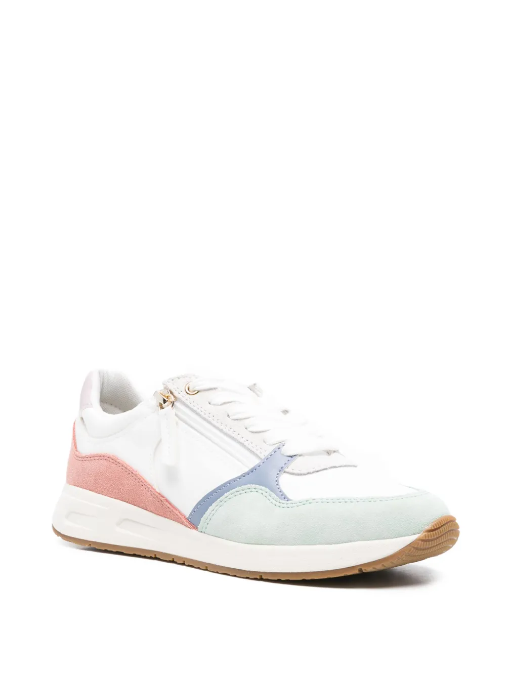 Geox Bulmya sneakers met vlakken en rits - Wit