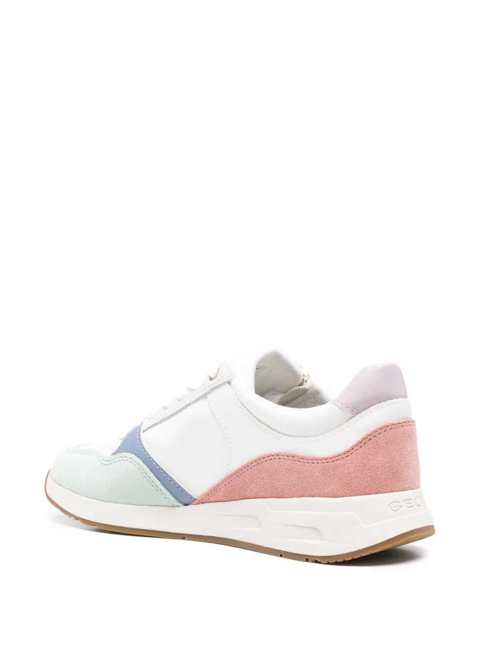 Geox Bulmya sneakers met vlakken en rits Wit