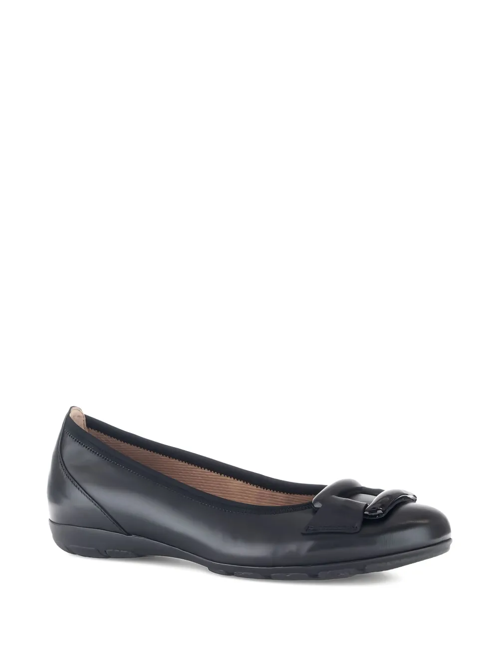 GABOR buckle-detail ballet flats - Zwart