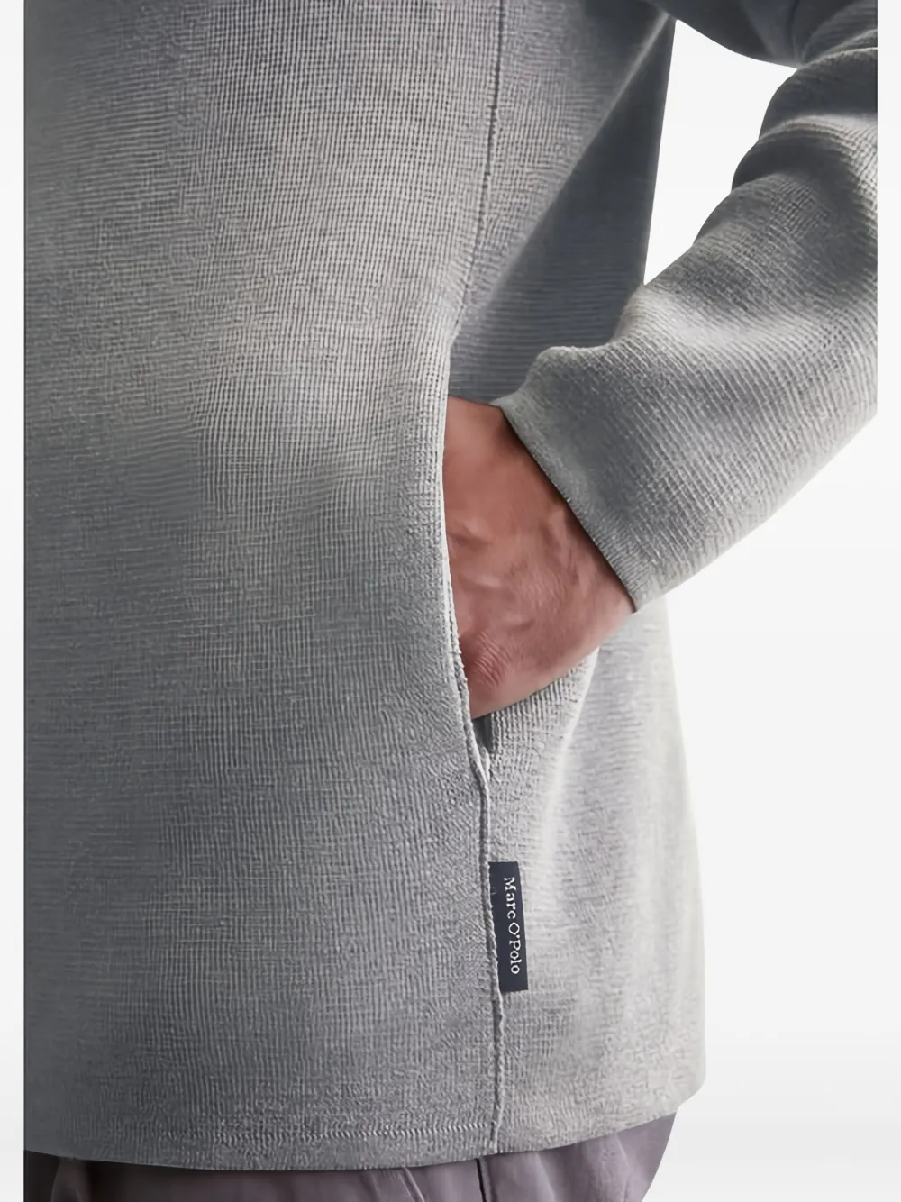 Marc O'polo Zip-up Hoodie In Gray