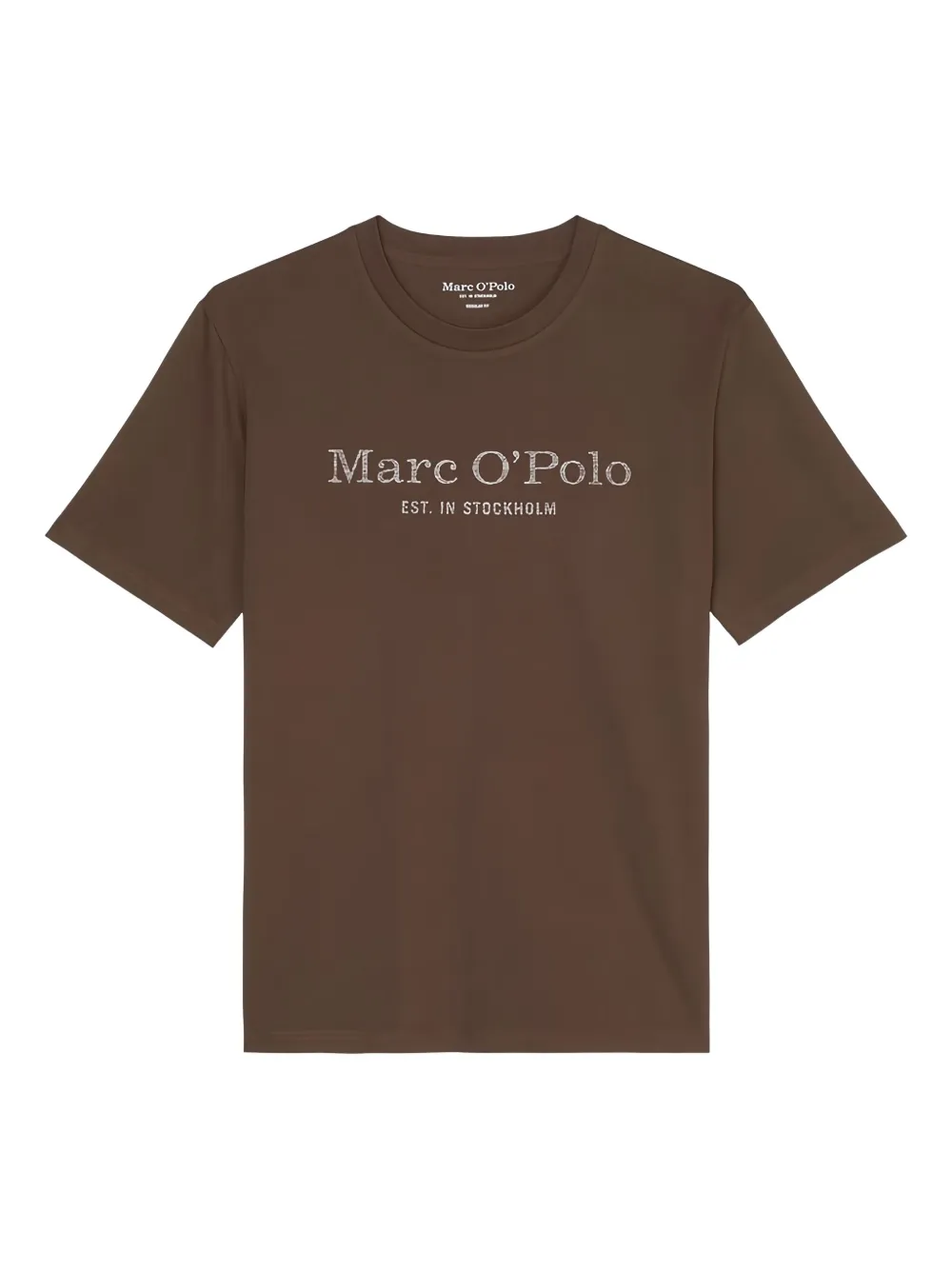 Marc O'Polo logo-print T-shirt | Brown | Image 1