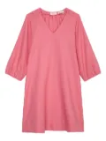 Marc O'Polo V-neck balloon-sleeve dress - Pink
