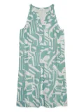 Marc O'Polo geometric-print sleeveless dress - Green
