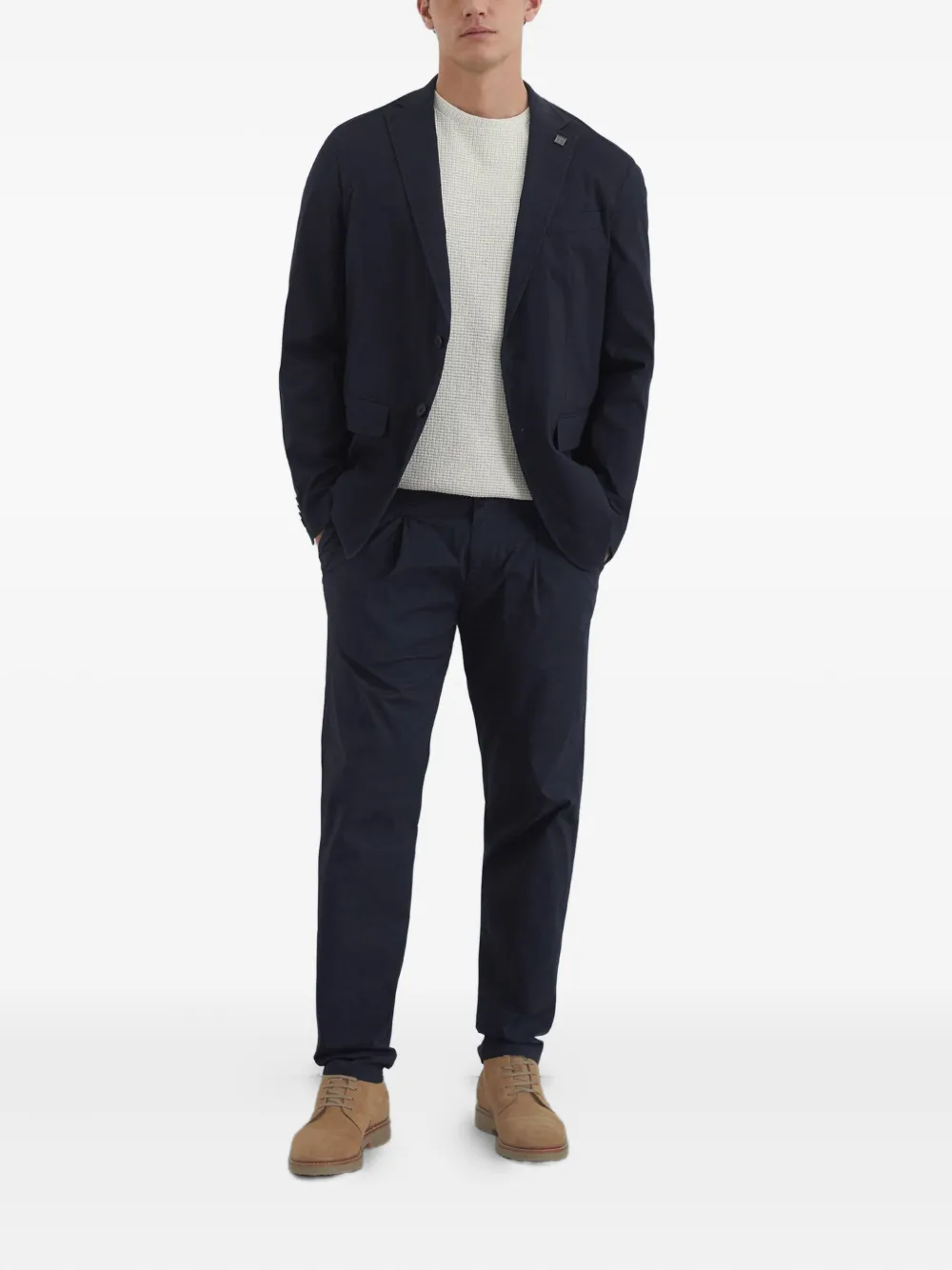 Marc O'Polo Blazer met enkele rij knopen Blauw
