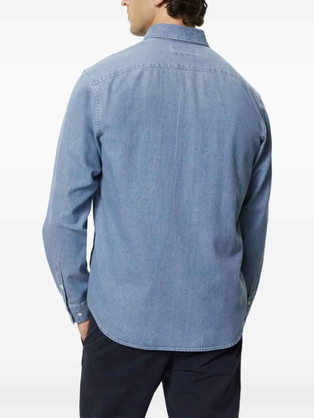 Marc O'Polo Chambray overhemd Blauw