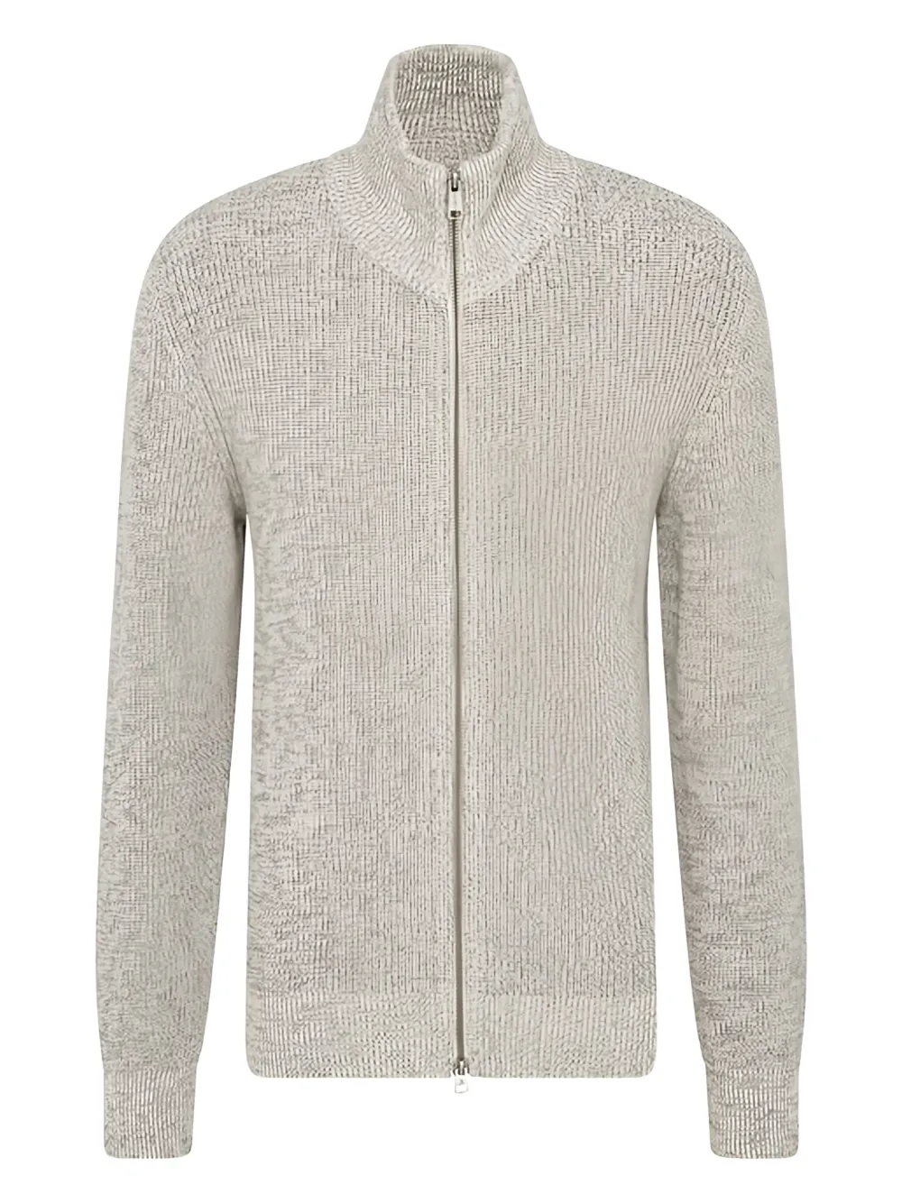 Marc O'Polo zip-front ribbed cardigan | White | Image 1