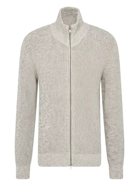 Marc O'Polo zip-front ribbed cardigan