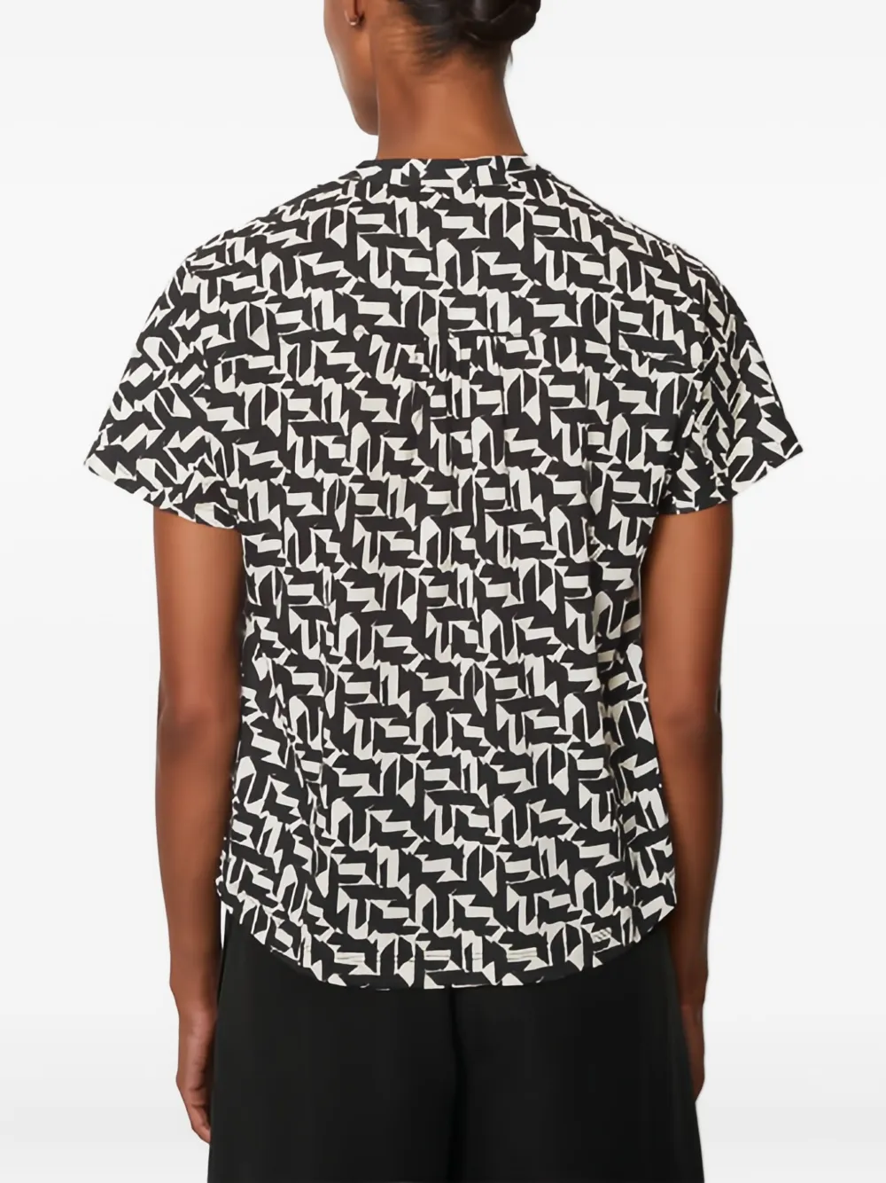 Marc O'Polo Zijden blouse Zwart