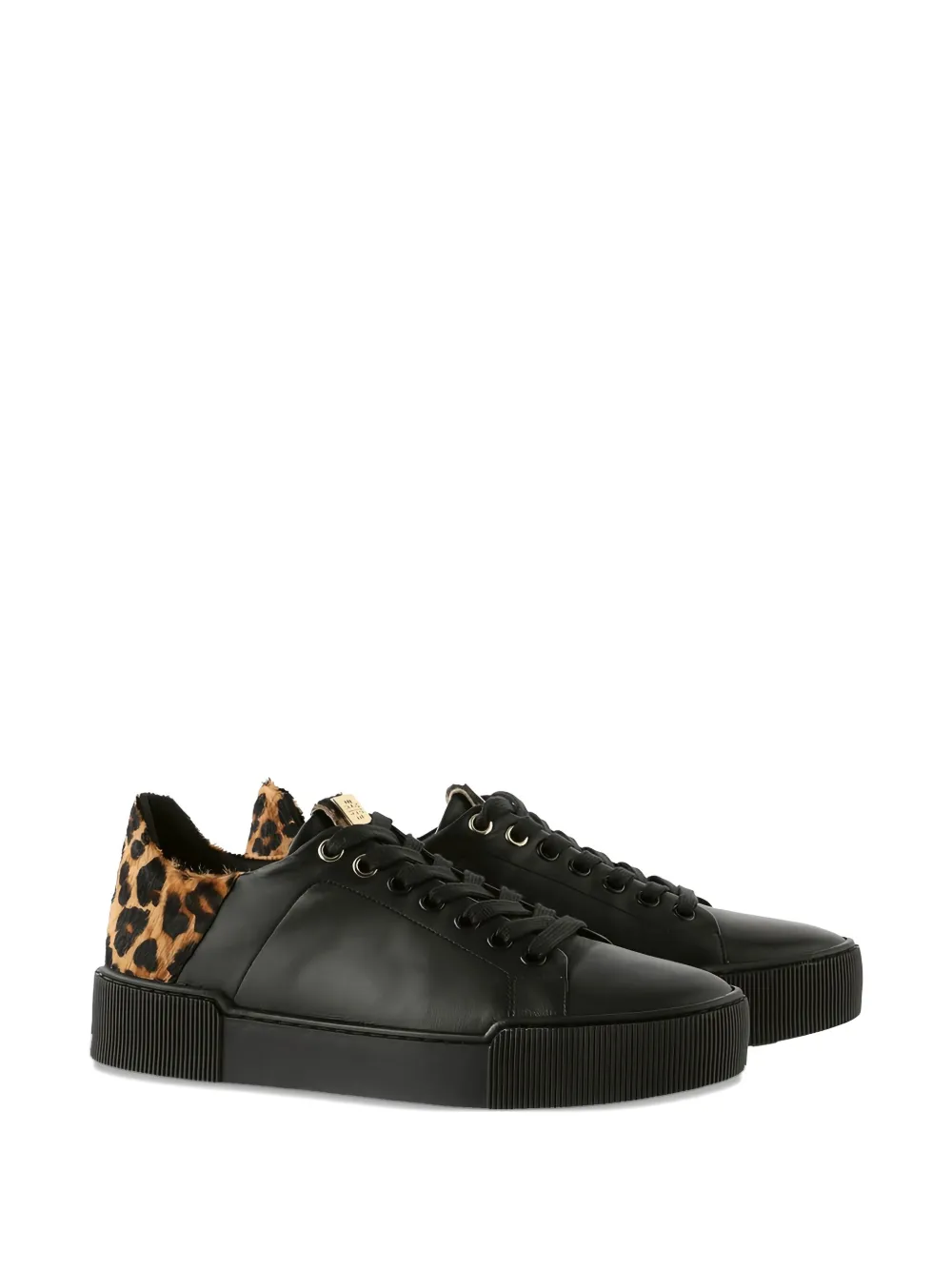 Hogl Blade leopard-print sneakers - Zwart
