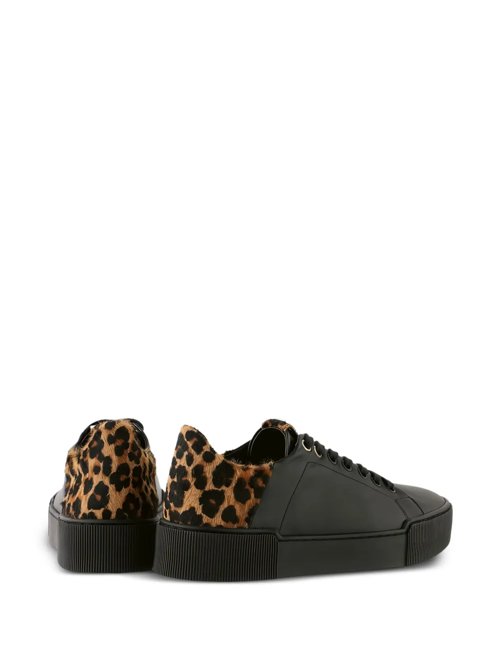 Hogl Blade leopard-print sneakers Black