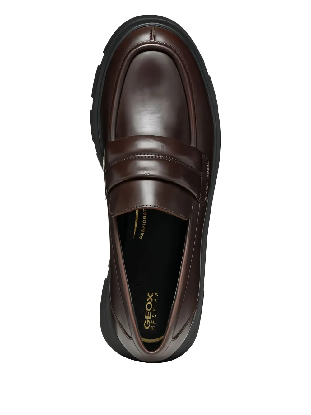 Geox Vilde penny-strap platform loafers Brown